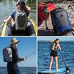 Submersipack Waterproof Backpack - Submersible, Inflatable, Floating TPU Coated Durable Nylon Dry Bag with Airtight Zipper for Kayak, Fishing, Boating, Hiking, Paddle Board (Gray Stone, 25L) - Image 5