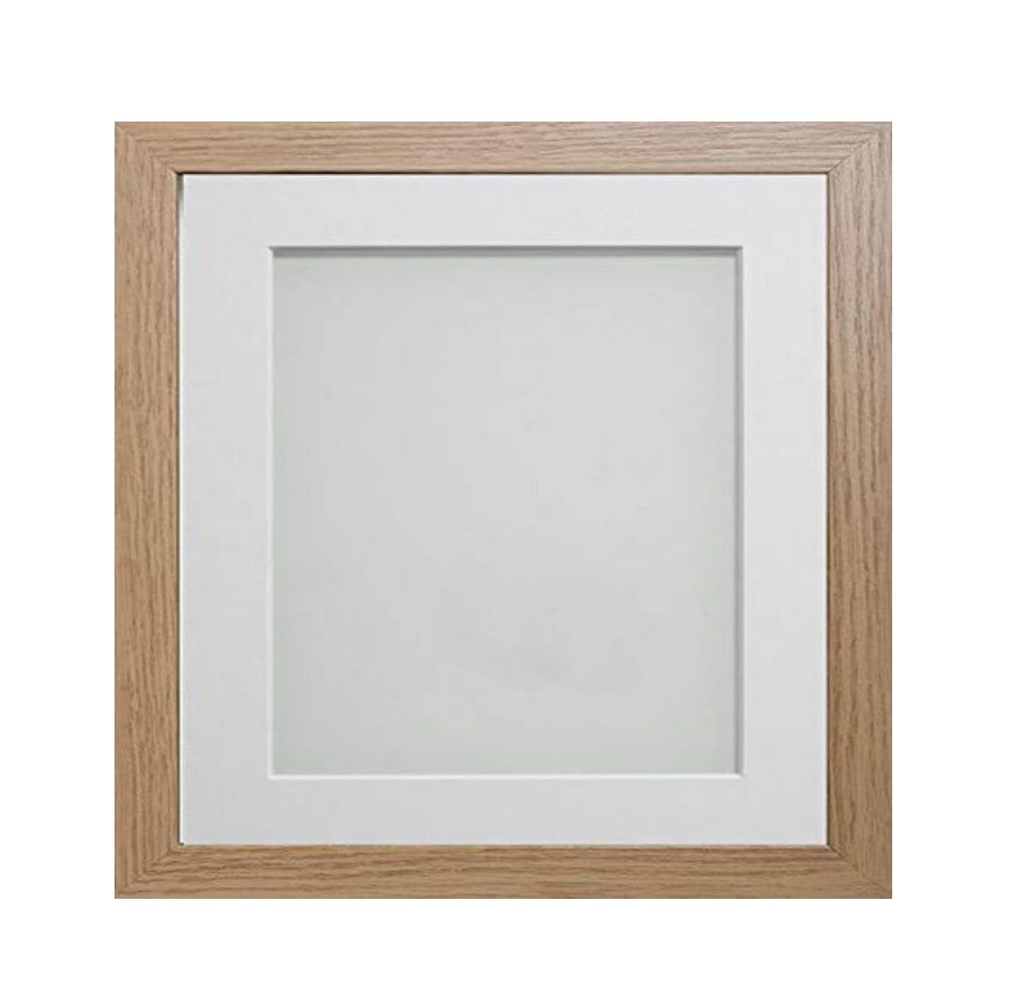 Frame Company White Mount Allington Beech 14X11 Frame With For 12X8 Photo