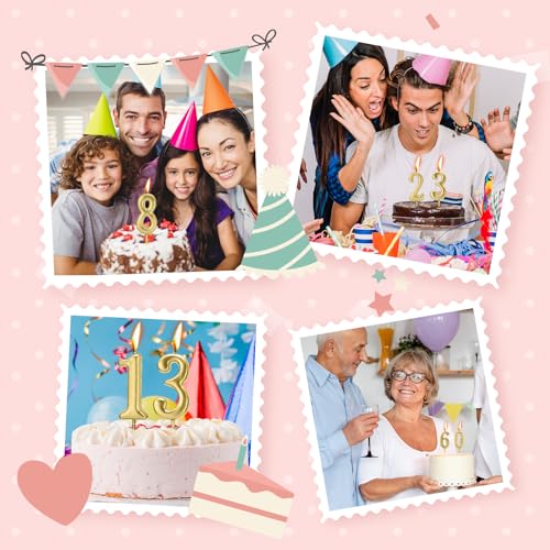 Bean Lieve CANDLE S - Cake Numeric Candles Number 0 1 2 3 4 5 6 7 8 9,Used For Cake Decoration On Birthday Parties And Wedding Anniversary Celebrations thumb #5