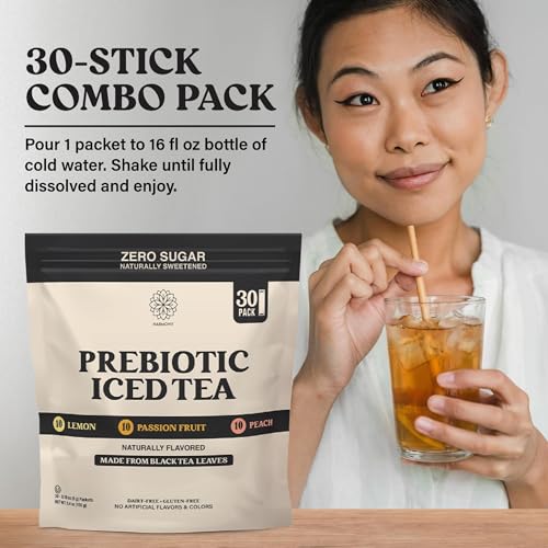Image of Harmony Prebiotic Black Tea Variety Pack - 3 Flavors - 30 Sticks
