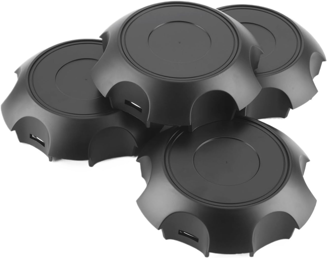 1/4Pcs Outer 131.5mm/5.18" Inner 102.5mm/4.04" Car Wheel Cenater Hub Caps Compatible with TRD 2010-2019 4Runner #PTR20-35111 Car Rims(4Pcs Matt Black)