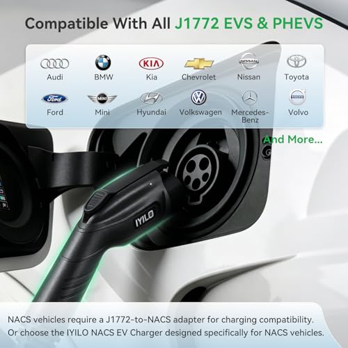 Image of Level 2 EV Charger, J1772, Wall, 40-48A /11.5KW /240V, Wi-Fi(2.4 GHz) | Power Sharing, Dynamic Load Balancing, Dual Temp Sensors, Schedule Charging, OCPP1.6, RFID, Smart APP, UL, ETL & Energy Star