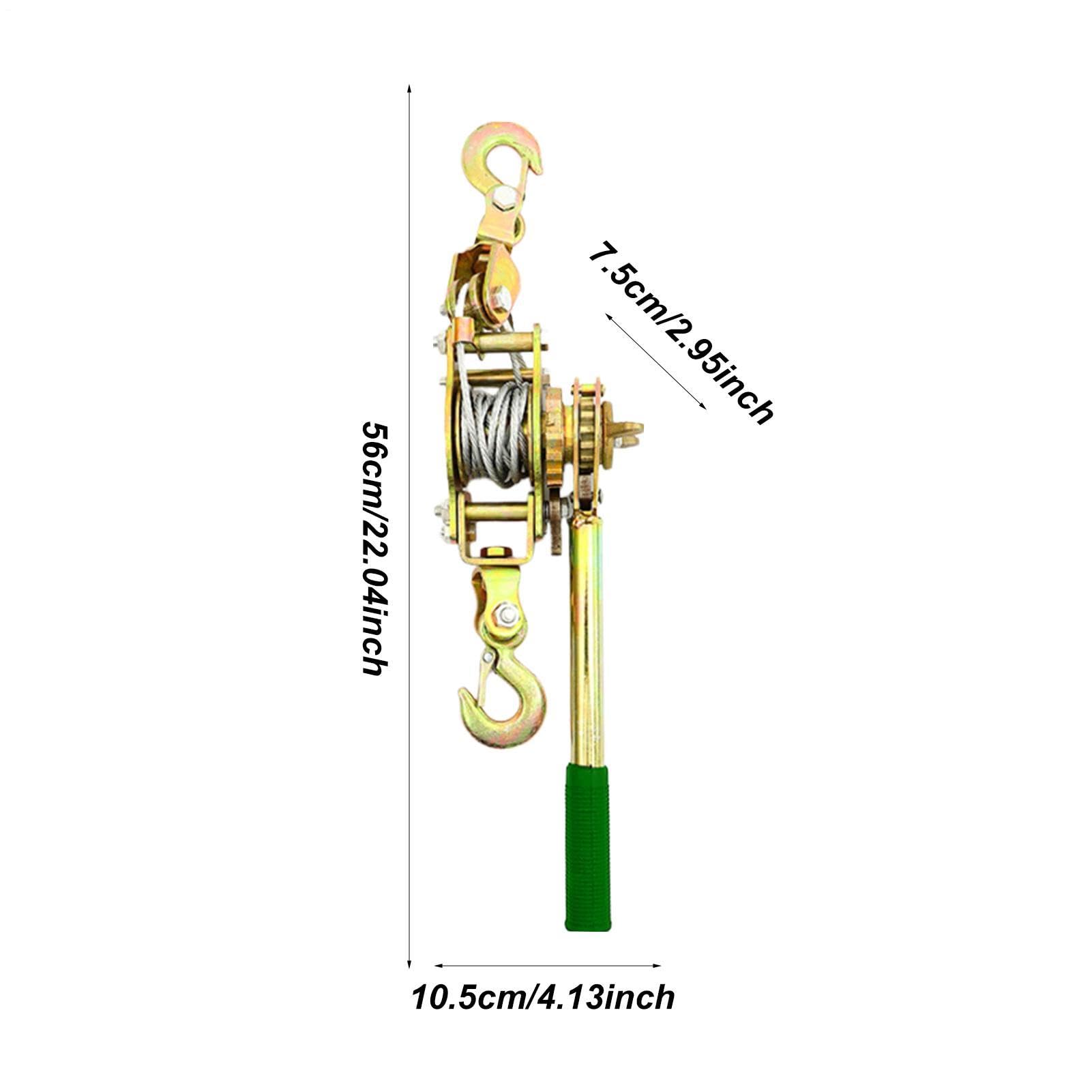 Tensor para tensor de cuerda - Sistema de polea de cordón profesional premium con engranajes reforzados Trinquete tensor de trinquete manual de elevación Lona de servicio pesado Toldo Encuadernación