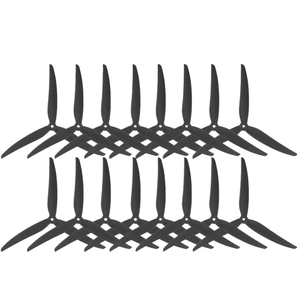Hélice de Nailon de Fibra de Vidrio de 9 Pulgadas 9X4.5X3 de Poco Ruido 3 CW CCW Compatible con FPV Drone RC avión Quadcopter(8Pairs)