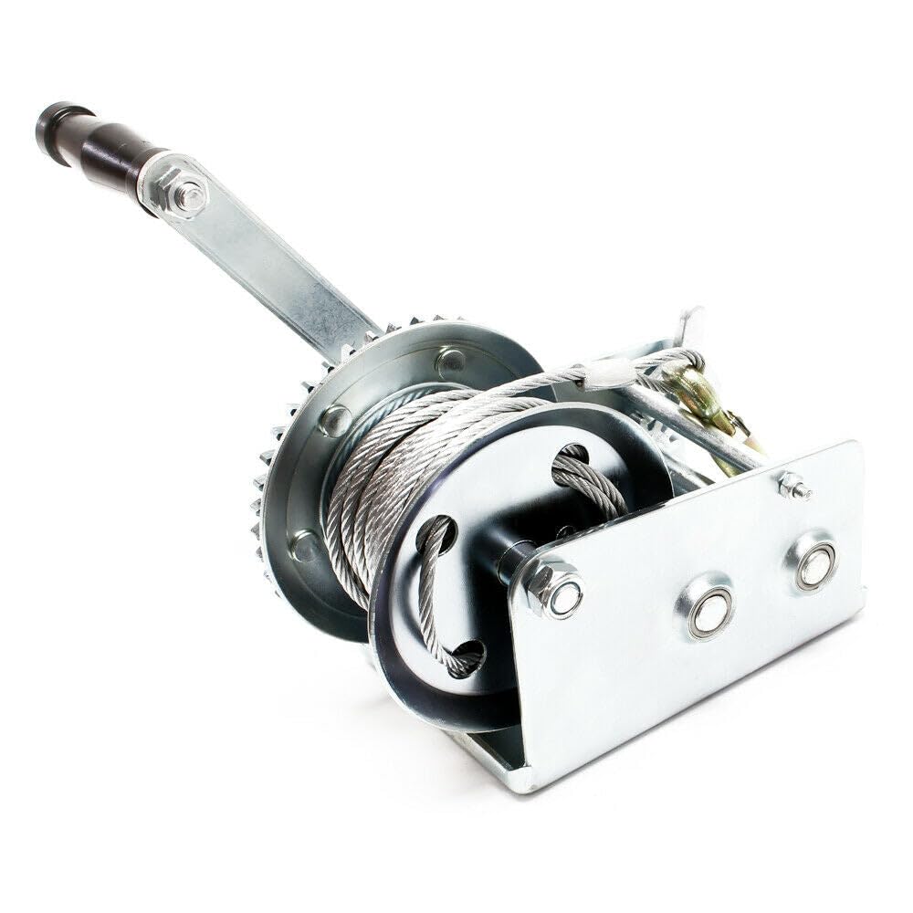Verricello zincato a cavo manuale rapporto trasmissione 4:1/8:1 alaggio 1100 kg 8 m paranco 16_0000519