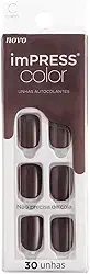 Kiss - Unhas Autoc Impress Color Pq Kimc017B Try Gray