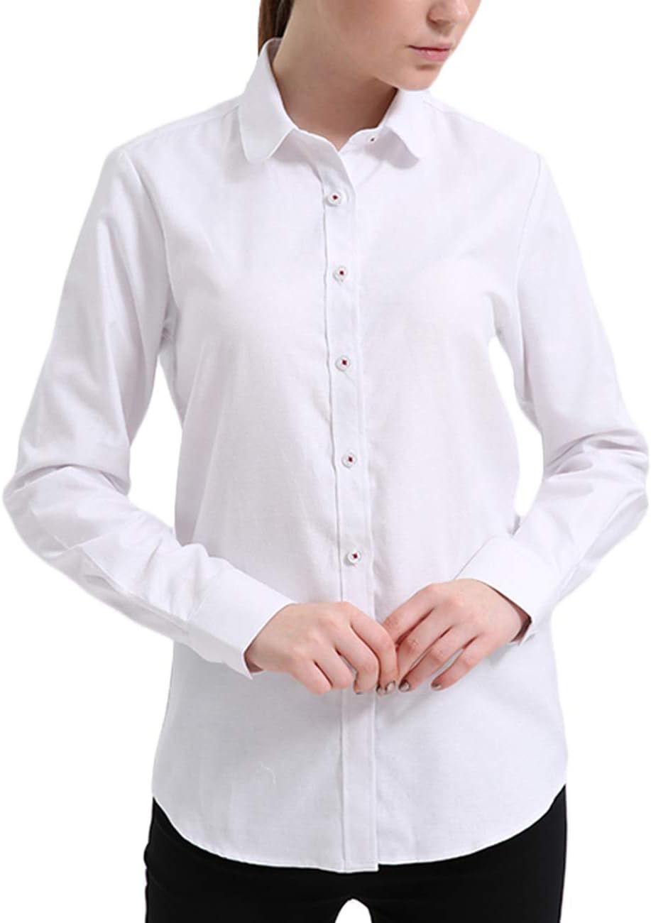 Womens Oxford Shirts Button Up Shirts for Women Business Casual - Image 2