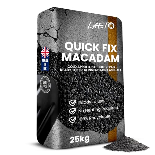 Laeto Tarmacadam Repair Kit 25kg Cold Lay Asphalt Pothole Filler