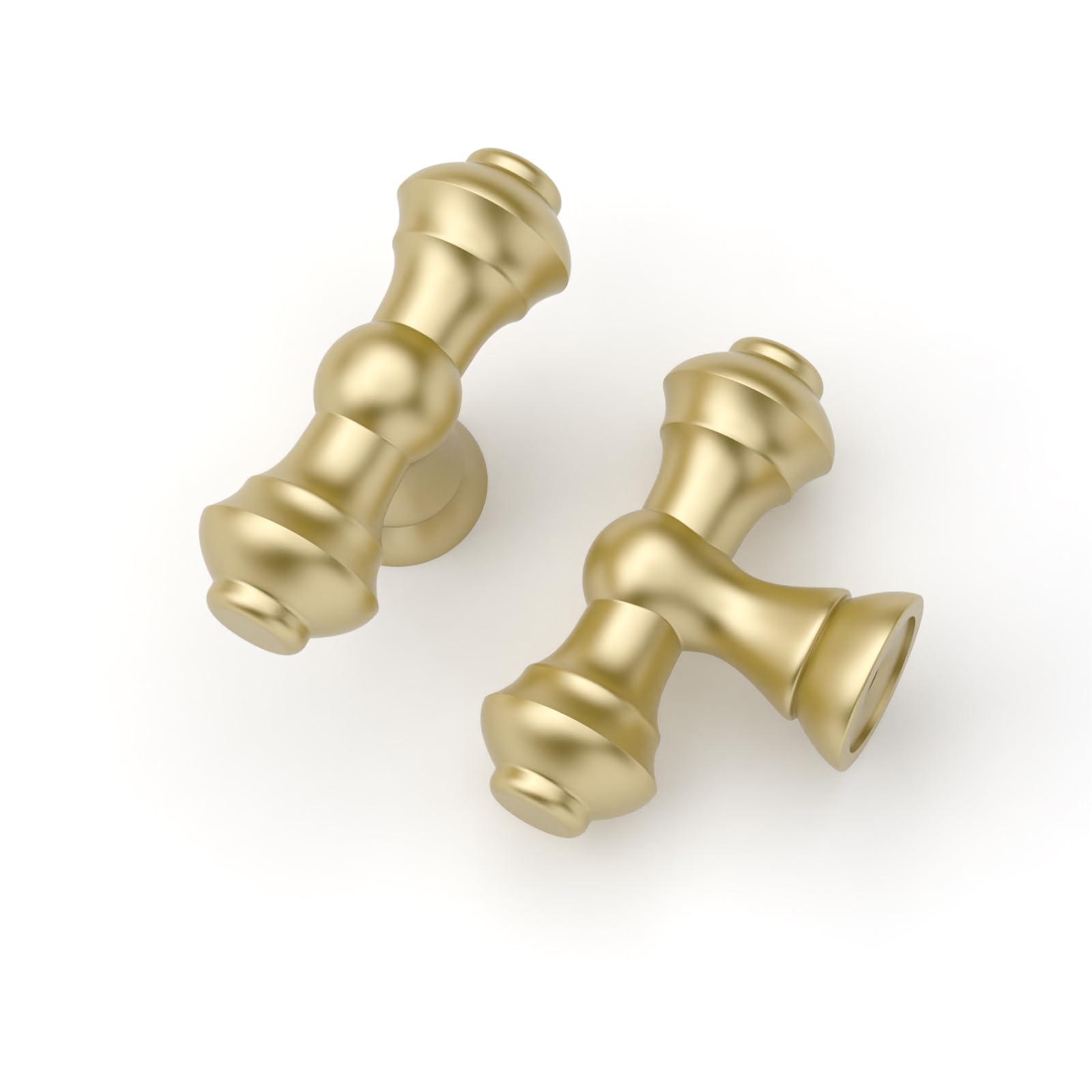 Asidrama 10 Pack 5 Inch(128mm) Brushed Brass Kitchen Cabinet Handles, Gold Cabinet Pulls Kitchen Cabinet Hardware for Cupboard Drawer Handles Dresser Pulls — view 37