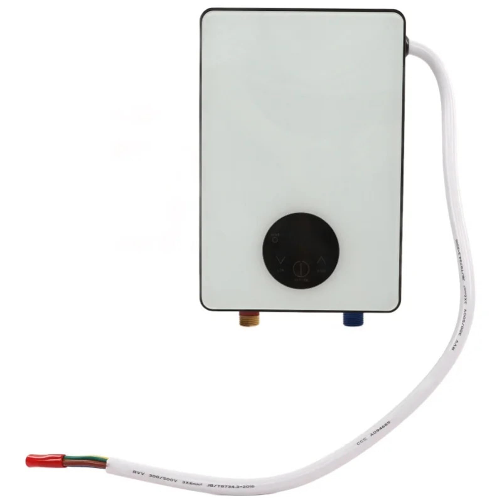Calentador de agua, Calentador de agua instantáneo de 5500 W con pantalla táctil digital, control inteligente y temperatura constante.
