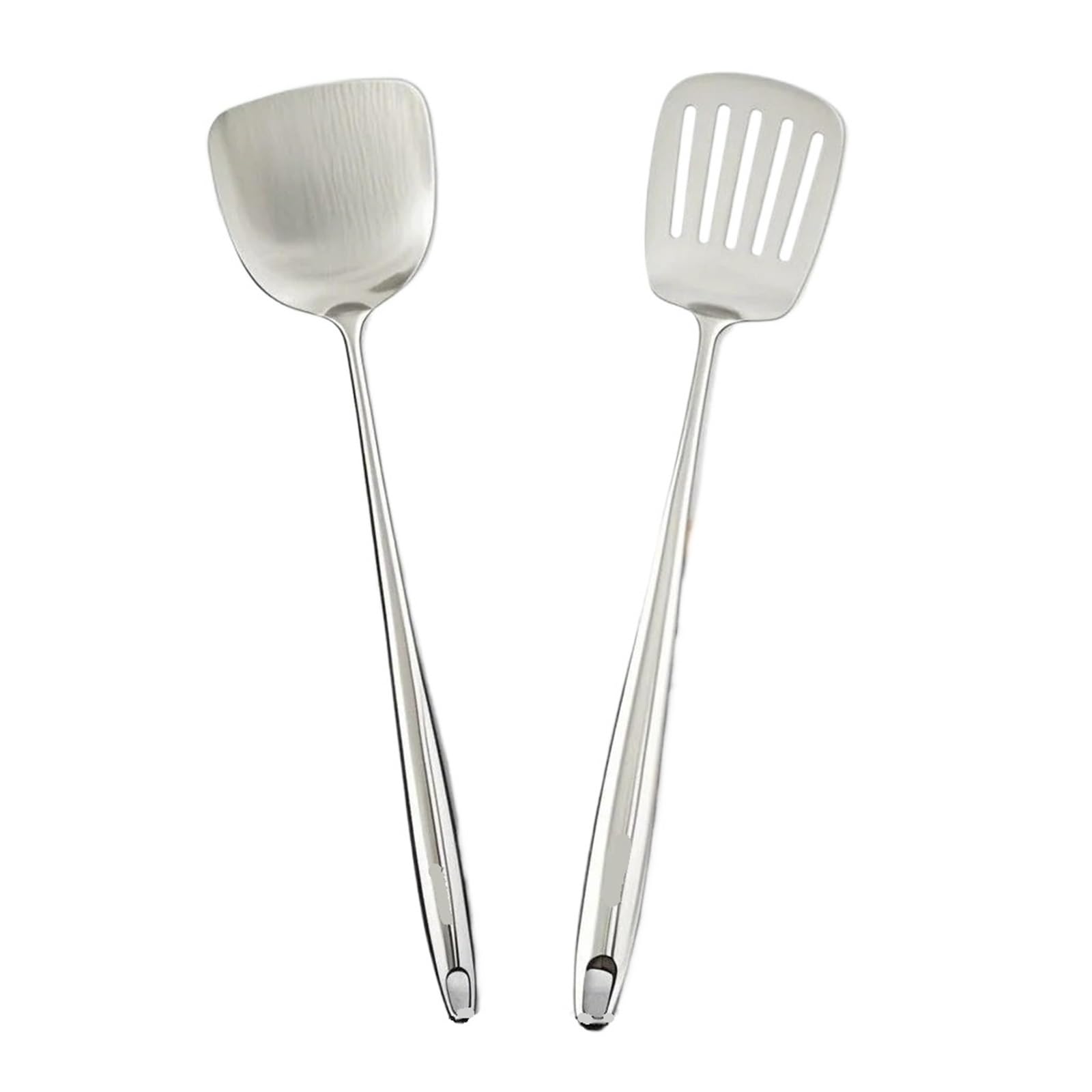 2 Set (4 Stück) Wok-Spatel aus Edelstahl 304 Für Küchen Und Schränke