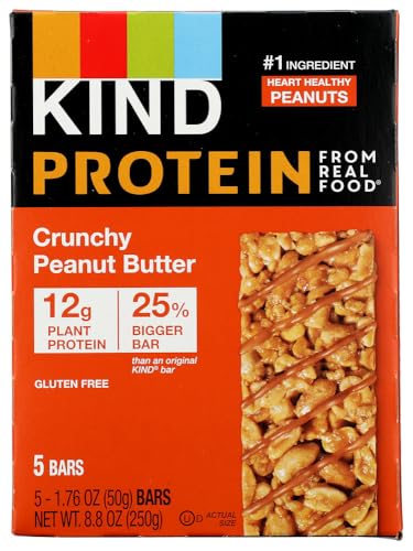 Image of KIND Protein, Crunchy Peanut Butter, 8oz (Pack Of 5)