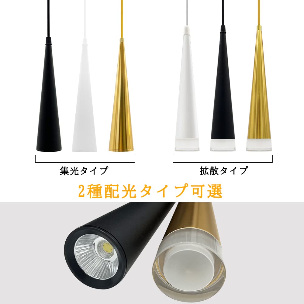 Amazon.co.jp : ペンダントライト 円錐形 集光タイプ 北欧 シンプル