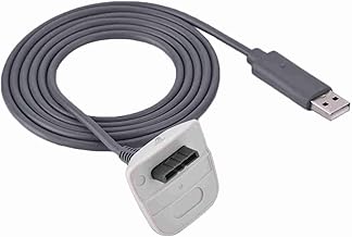 SOCOCO 360 Wireless Controller USB Charger Fast Charging Cable Cord, Pure Copper, Fast Cable for 360 Controller, Perfect for Gamers (White)