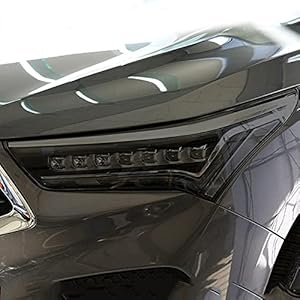 CGFZNUB Auto Koplamp Beschermfolie Restauratie Transparante Bescherming Zwart TPU Sticker (Voor Acura RDX 2019 2020…