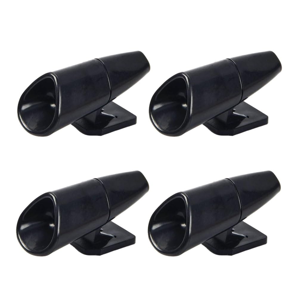 鹿除け笛 笛の警告デバイス 命を救う 粘着テープ付き 車用鹿笛 ABS アラーム 野生動物を回避する 車、トラック、オートバイに適用可能 超音波動物用シカ撃退器【4個入】