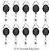 selizo 10pcs Retractable Badge Holders Retractable ID Badge Clips Badge Reels Retractable with Carabiner Reel Clip