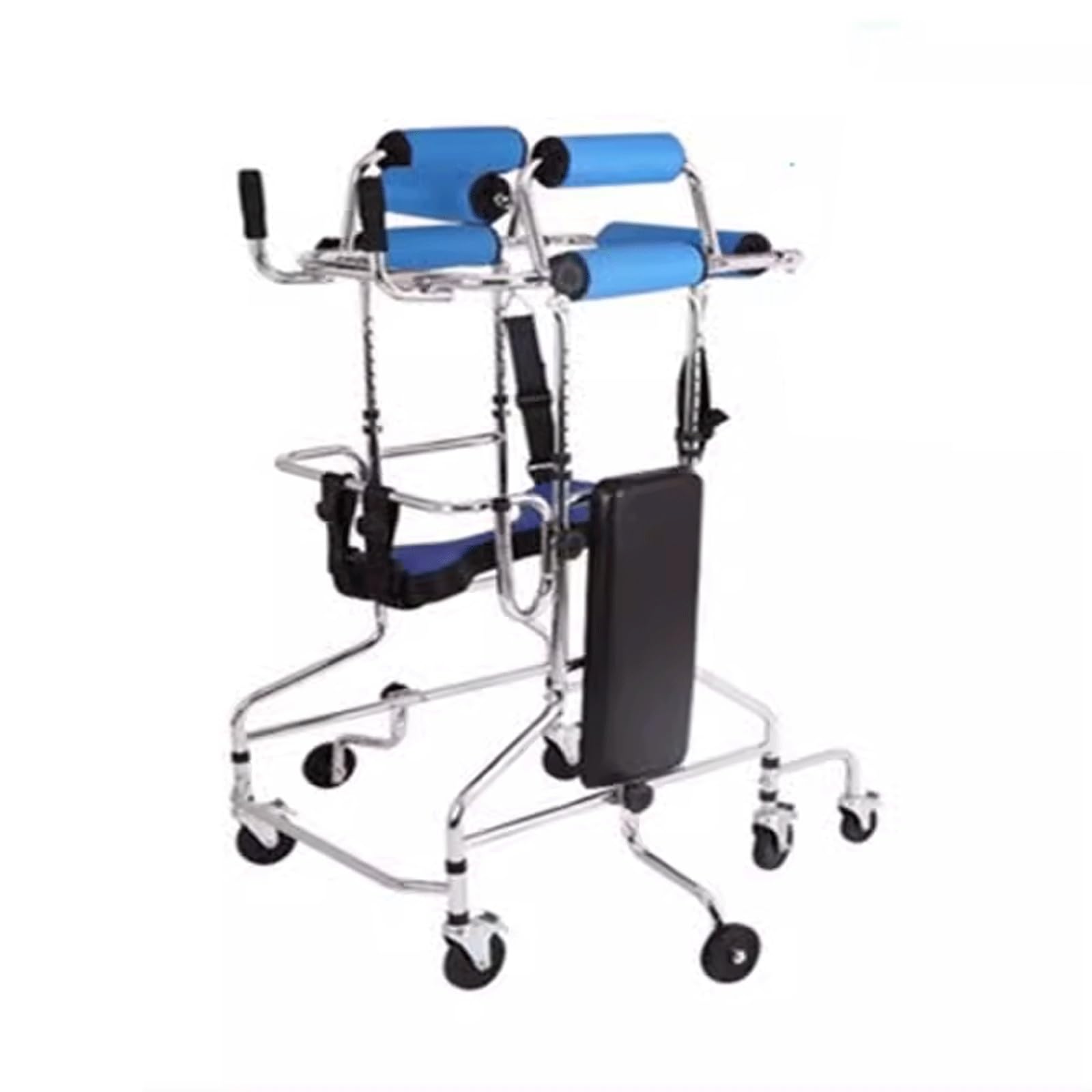 Andador de Rehabilitación Infantil, Andador Ligero Ruedas, Pie Ajustable en Altura, para Niños Pequeños, Niños, Adolescentes con Necesidades Especiales (Size : 8 Wheels+Seat Plate)