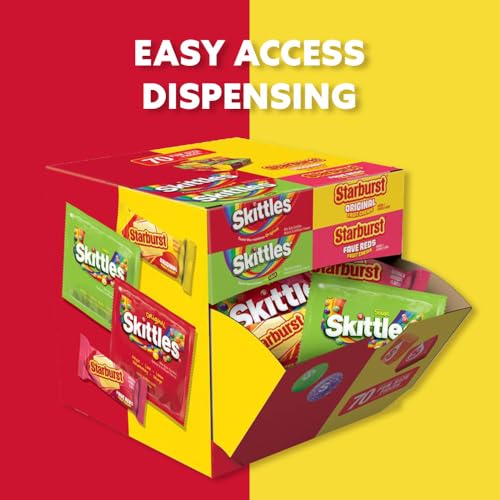 SKITTLES Original and Sour STARBURST Original and FaveRed 31.1Oz, 70Ct Box - image 2