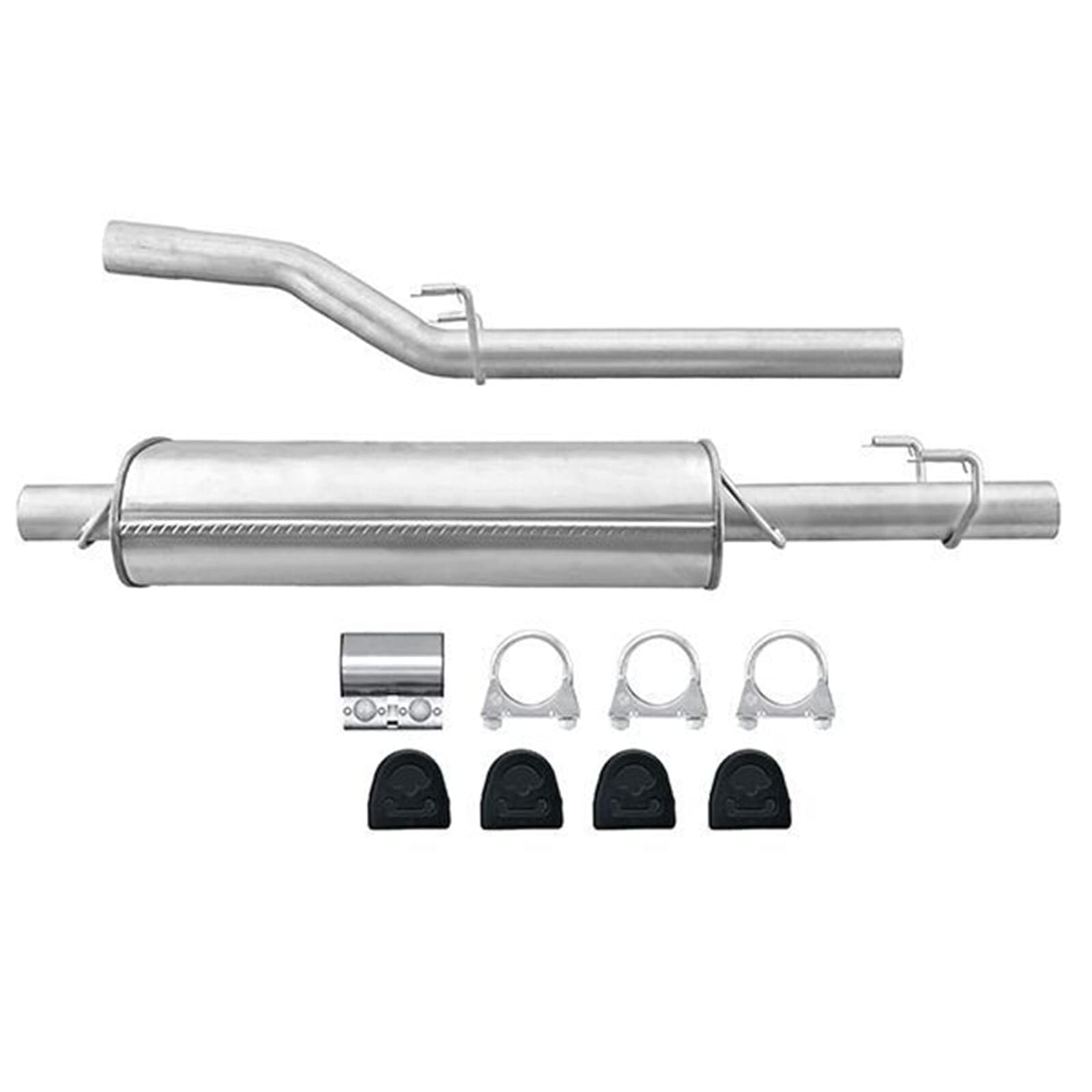 HELLA 8LD 366 033-391 Endschalldämpfer - Easy2Fit® Kit - hinten - zweiteilig - Set mit Anbauteilen | 8LD 366 033-391 passend für Sprinter |