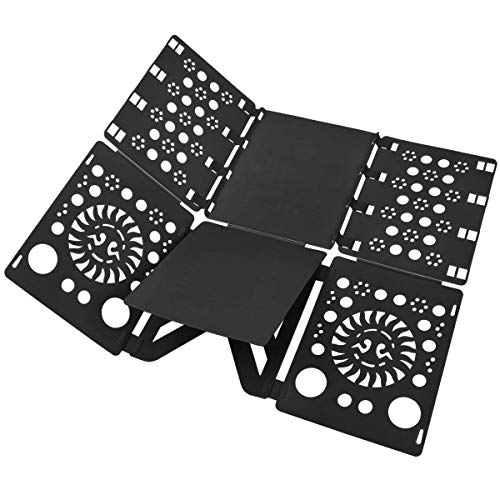 BoxLegend Clothes Folder T Shirt Folder Board Easy and Fast for Kid and Adult to Fold Clothes Organizer Black