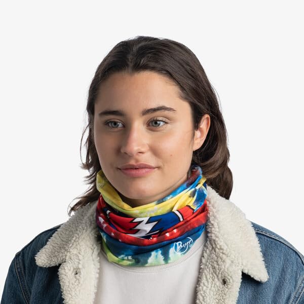 Image of BUFF Original EcoStretch Neck Gaiter, UPF 50 Sun Protection, Breathable, Versatile, Quick Dry, Multi-Colored, Adult Size