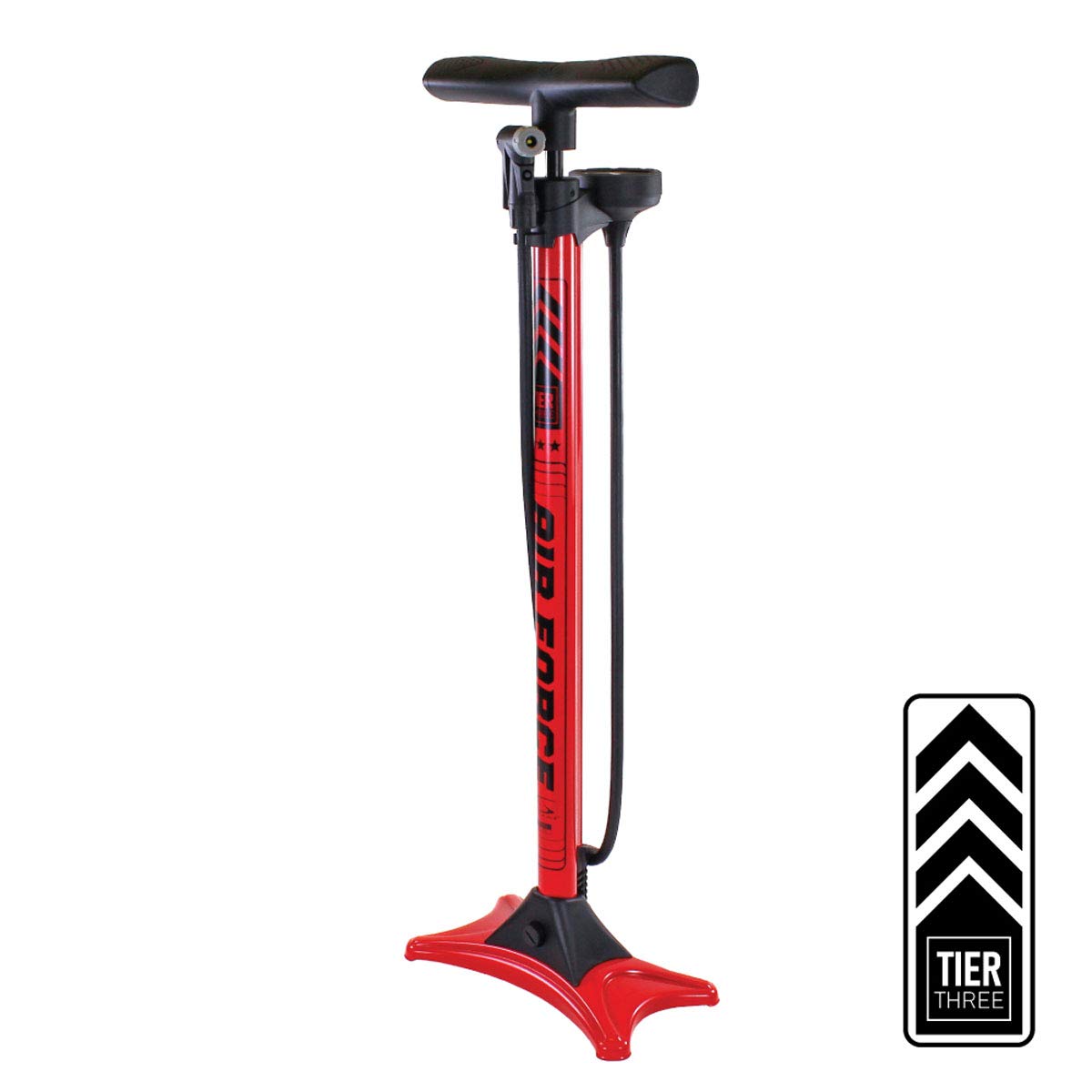SerfasTIER3 FLOOR PUMP MTL RED