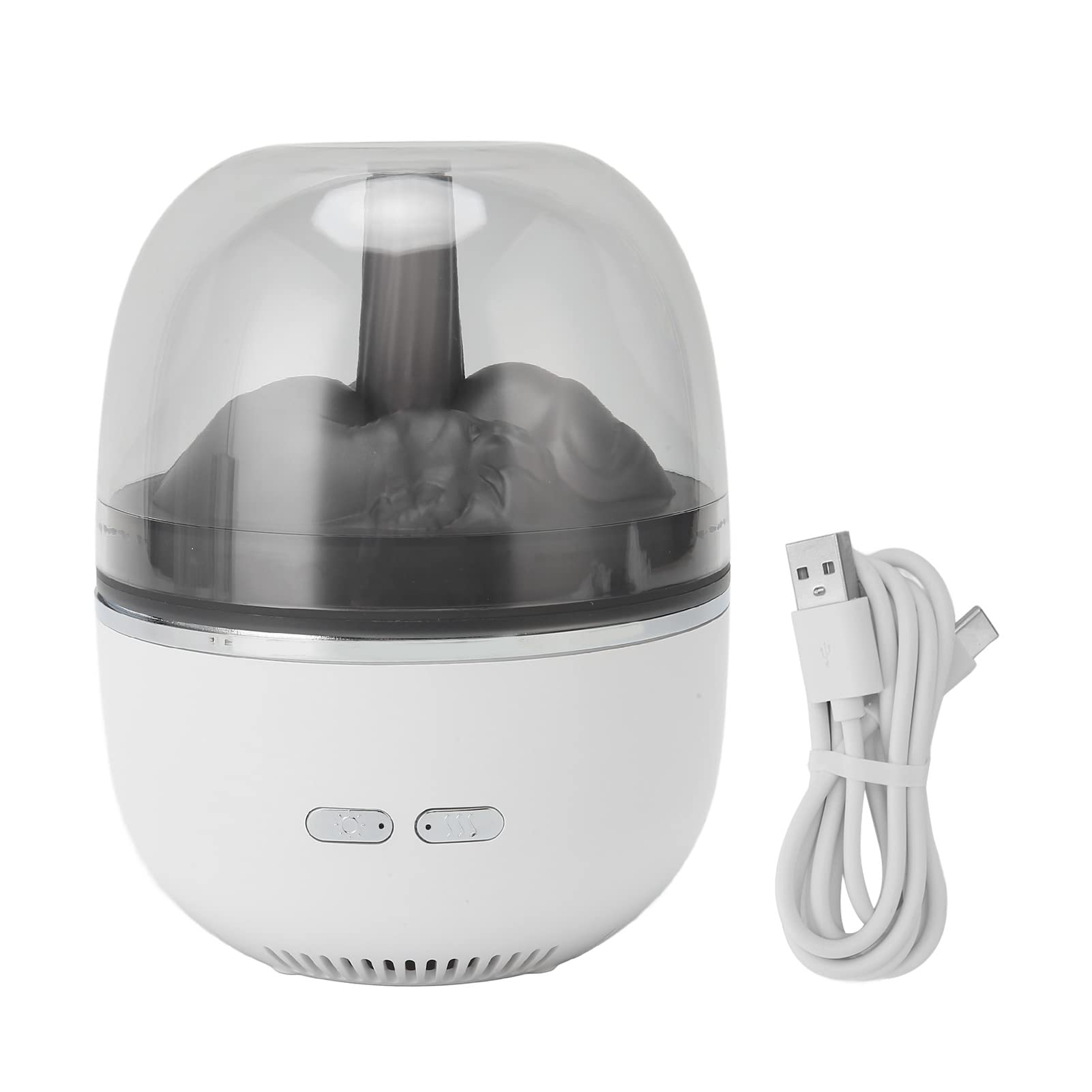 Restokki Aromatherapy Humidifier Ultrasonic 260ML One Button Adjustment Mist Aroma Humidifier with Colorful Light for Yoga Sleep White