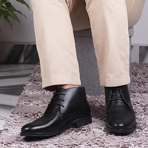 Image of Red Chief Derby Lace Up | Men's Formal Shoes for Office | Black | PU Sole | RC3748