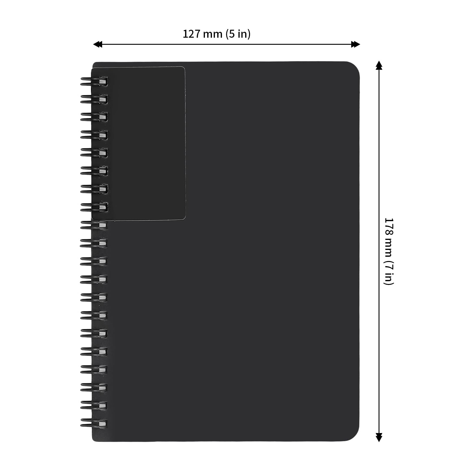 JAPCHET Lot de 12 carnets à spirale de 12,7 x 17,8 cm, 100 feuilles de papier ligné de couleur fluo perforé pour la maison, le bureau