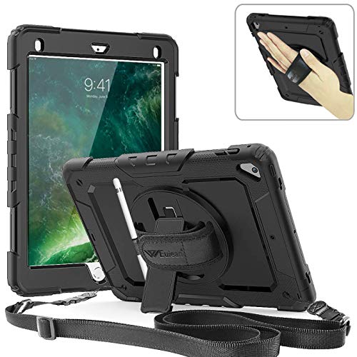 Get Cheap Price Weuiean Case for iPad Pro 9.7 (2016), 360 Degrees Rotate Hand Strap Case for iPad Pro 9.7 Inch Case - Black Get Cheap Price Weuiean Case for iPad Pro 9.7 (2016), 360 Degrees Rotate Hand Strap Case for iPad Pro 9.7 Inch Case - Black