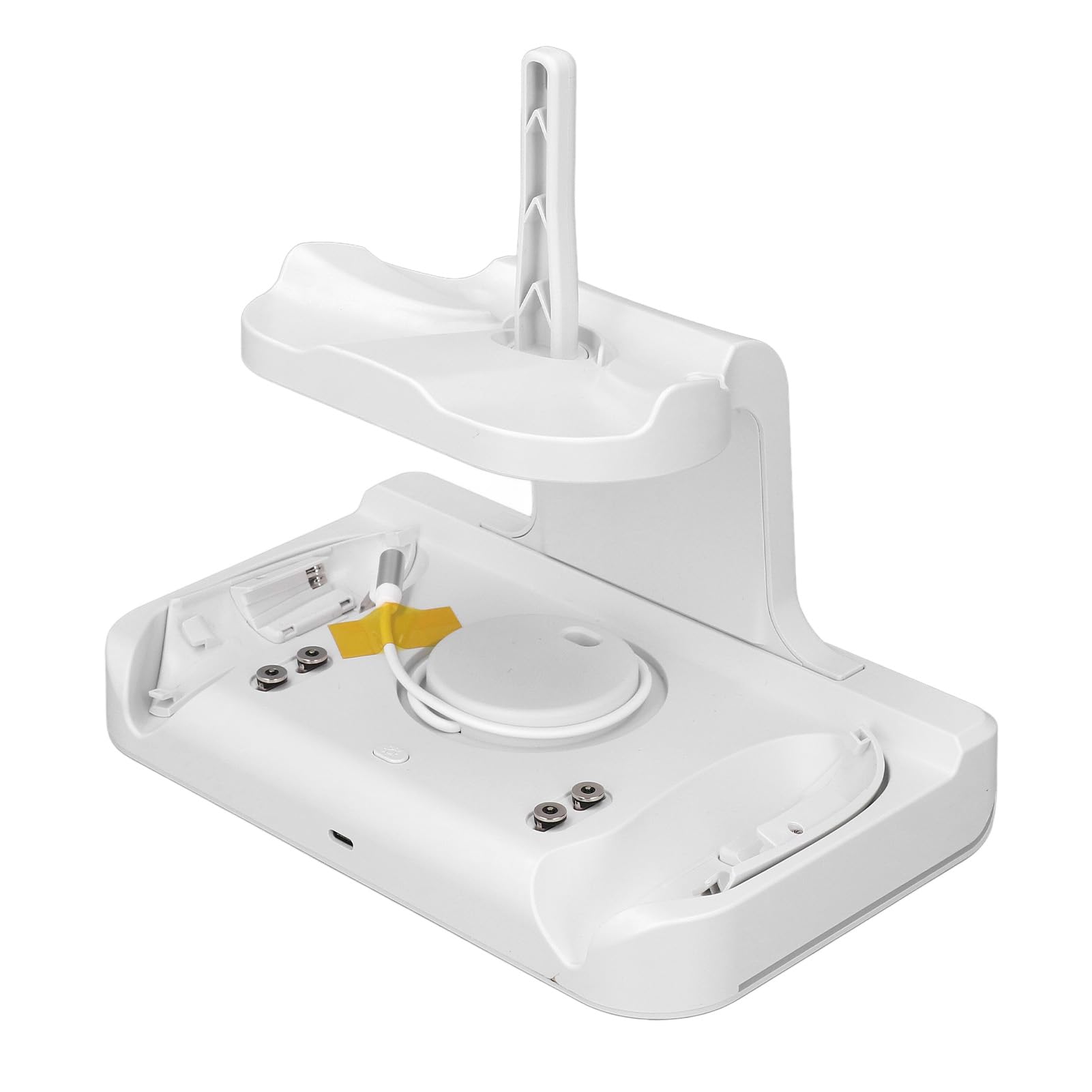 Supporto di ricarica per controller VR con luce RGB, stazione di ricarica wireless per cuffie VR, stazione di ricarica rapida di tipo C per 2, include 2 batterie ricaricabili e St (bianco)