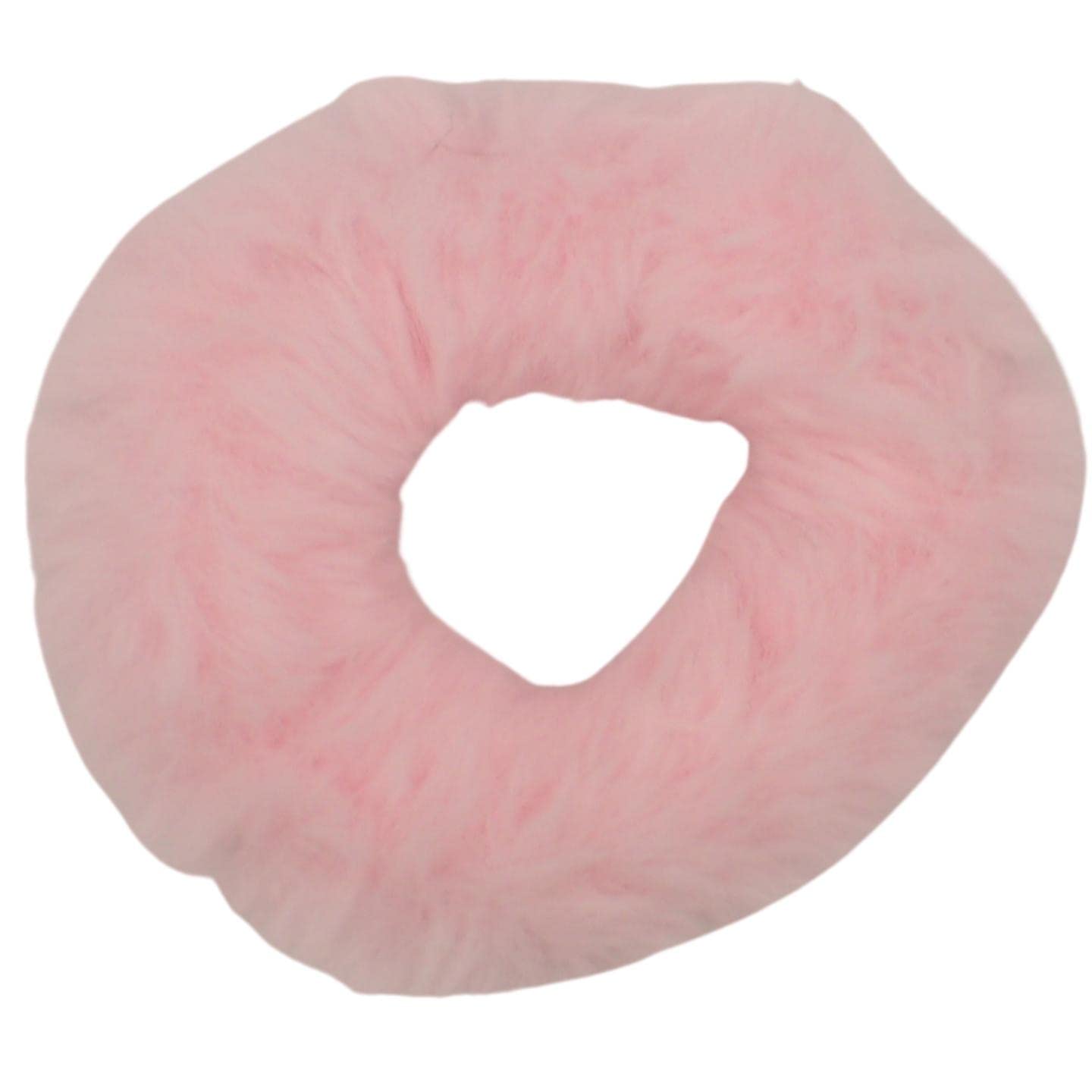 Topkids Accessories Super Fluffy Faux Fur Scrunchie, Medium Size Scrunchie for Thick & Thin Hair for Women & Girls