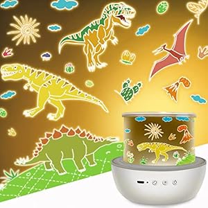 Sterrenhemelprojector kinderen, dinosaurus speelgoed nachtlampje met 360 ° rotatie en 6 lichtstanden, speelgoed van 2 3 4 5 6 7 8 jaar jongens verjaardag kerstcadeaus