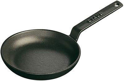 STAUB Cast Iron Mini Frying Pan, 4.75-inch, Black Matte