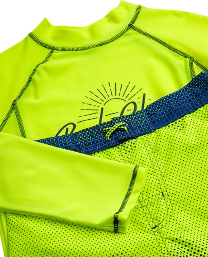 Body Glove Boys Swim Set - 2 Piece UPF 50+ Swim Trunks and Rash Guard for Boys Kids Swimwear Set (Sizes: 4-12)3