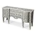 HomeRoots Wood Victoria Black Bone Inlay Buffet