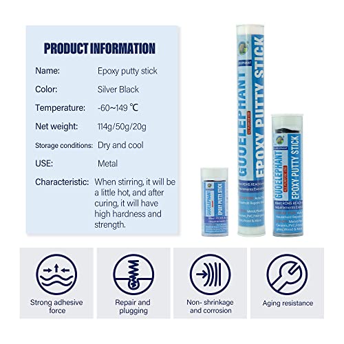All Purpose Epoxy Putty Stick,50G Moldable Epoxy Glue For Crack Damage Fixing Filling Or Sealing. Fast Permanent Repair For Metal, Ceramic,Glass, Wood, Plastic, Ceramics,Etc. #TOP3