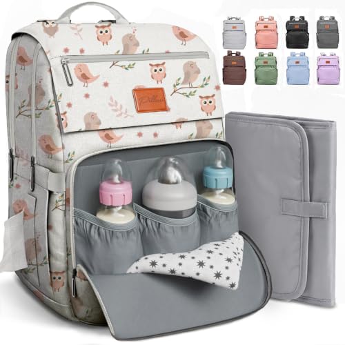 Image of PILLANI Baby Diaper Bag Backpack - Large Bag for Boys & Girls, Waterproof Diaper Backpack - Travel Diaper Bags w /Changing Pad, Baby Registry Search & Shower Gifts - Essentials Must Haves Newborn Stuff