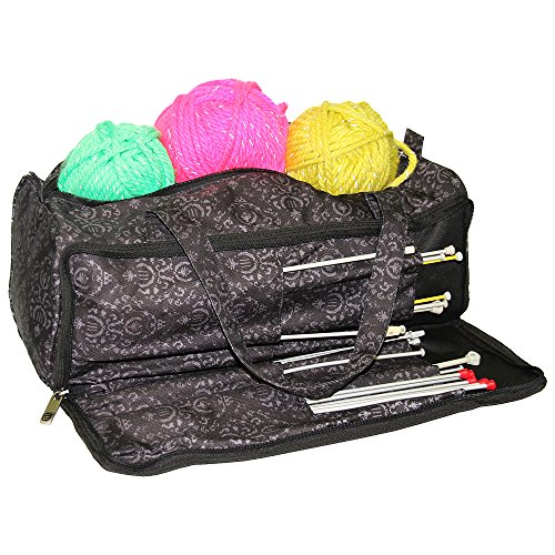 Roo Beauty Ltd Bolsa de Tejer, Accesorios de Costura y Estuche Organizador de Agujas para Manualidades