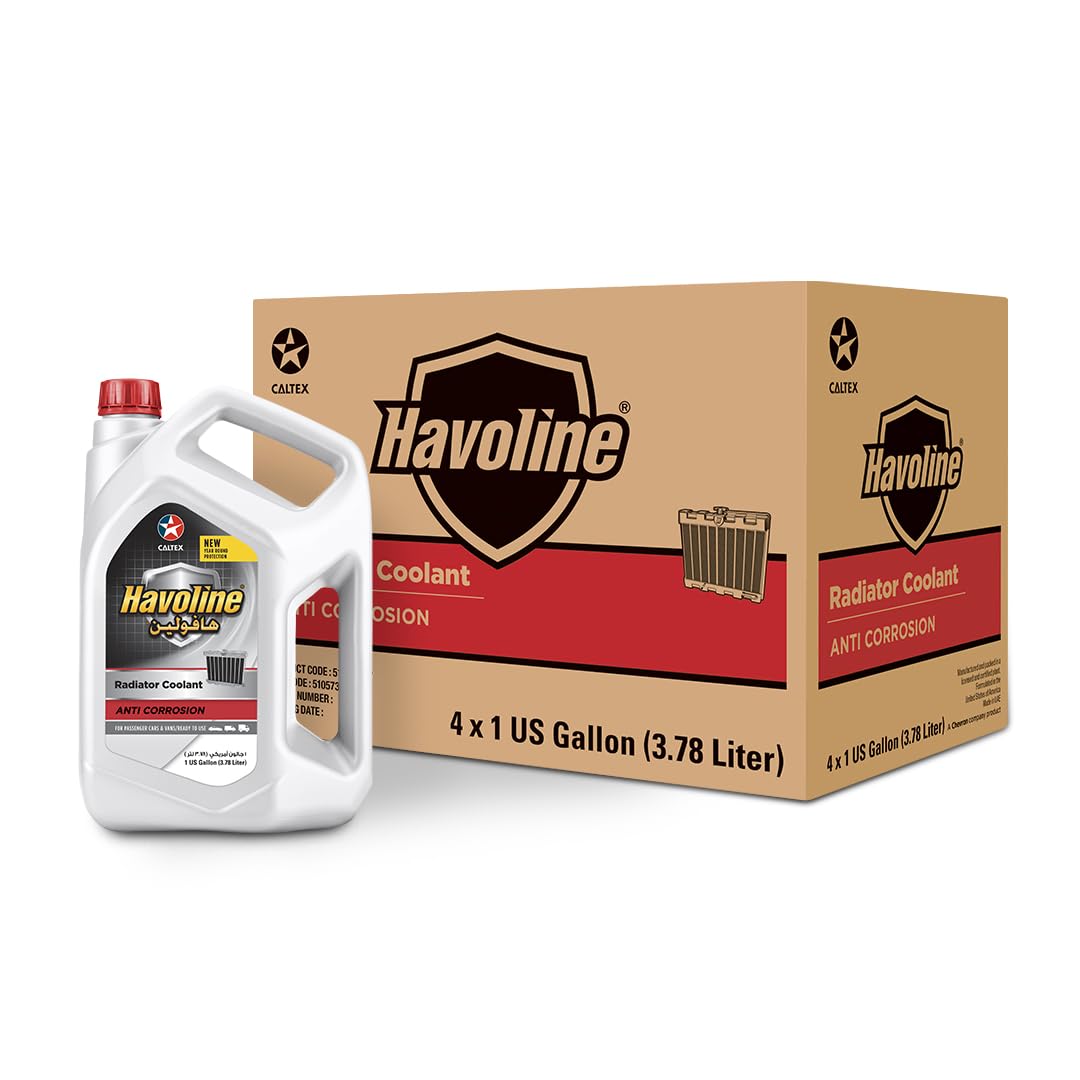 CALTEX Havoline Radiator Coolant Anti Corrosion (4L) - (Pack of 4)