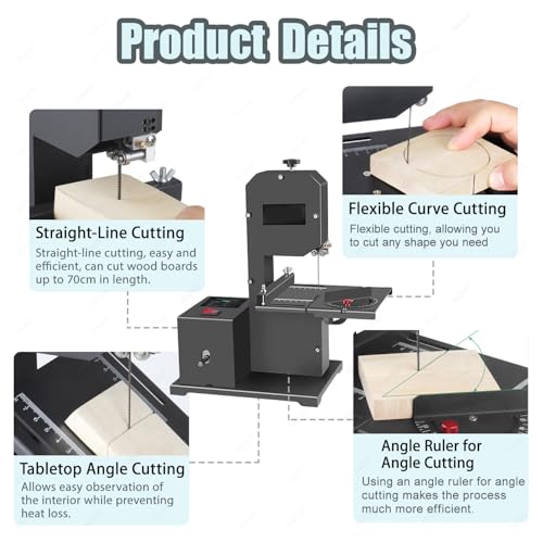 800W Benchtop Band Saw Vertical