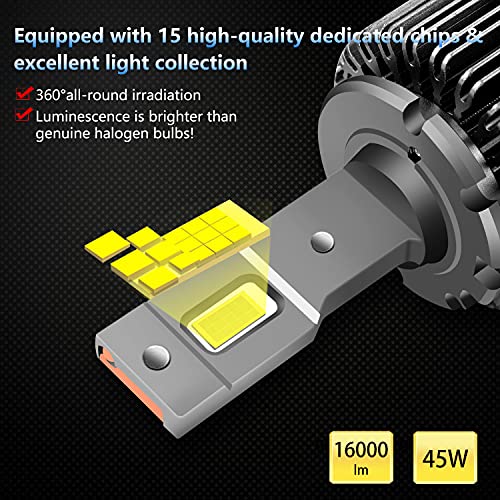 WinPower D3S LED Koplampen D8S 42V 90W 16000LM 6000lm Wit HID Led-conversiekit Rechtstreeks aansluiten op originele… - Afbeelding 5
