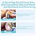 MagiBling Small Cone Tapered Nail Drill Bits for False Nail Apply, Trimming, Gel Removal, 3/32'' Tungsten Carbide Bits, Two-way Rotation, Manicure Pedicure Cuticle Gel Polishing Tools, Extra Coarse.