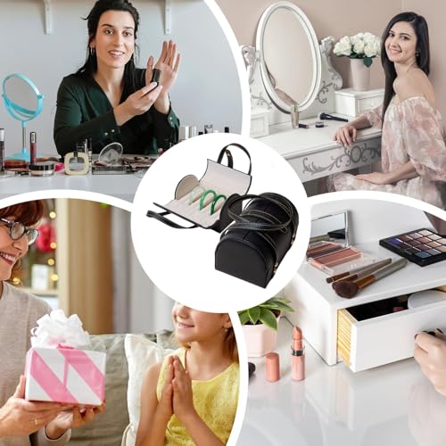 Boîte de rangement à 7 compartiments pour montres et bagues