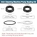 7106627 Pressure Washer Pump Seal Kit -Simpson Cleaning Black Rubber Replacement Part for 510005, 510020, 510023, 510026, 510028 -Pressure Washer Pump Rebuild Accessories