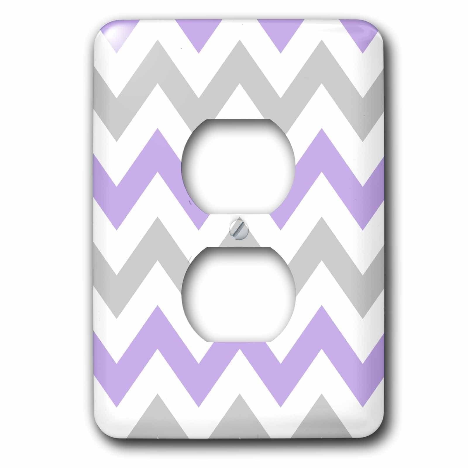 Interrupteur chevron violet et gris 3drose LSP_179793_6 pour déco salon