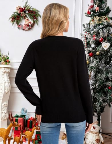 Image of Women's Lightweight Thin Knit Pullover Sweaters Cute American Flag Sweater
