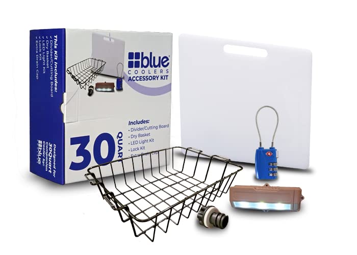 Unique-Cooler-Accessory-Kit-Includes-DividerCutting-Board-Basket-Lock-Light-Plug Unique Cooler Accessory Kit (Includes Divider/Cutting Board, Basket, Lock, Light, & Plug) - Image 1