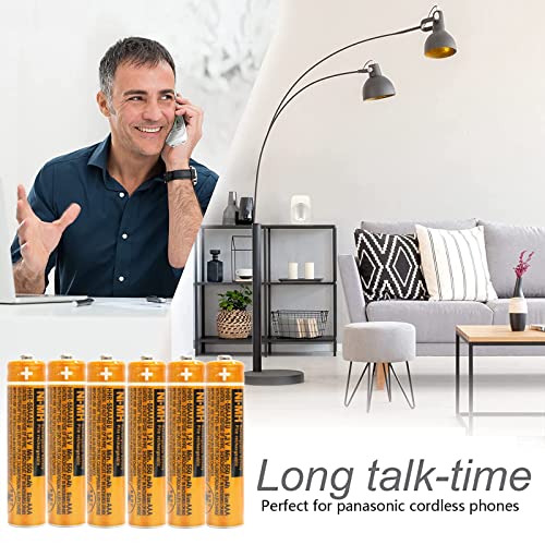 Cieede Hhr-55Aaabu Ni-Mh Aaa Rechargeable Battery For Panasonic 1.2V 550Mah 6Pack Nimh Aaa Batteries For Panasonic Cordless Phones, Electronics, Remote Controls #TOP5